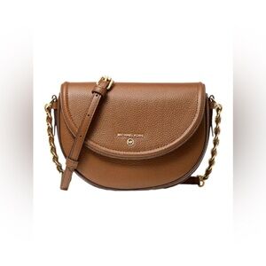 Michael Kors Brown Leather Crossbody Bag